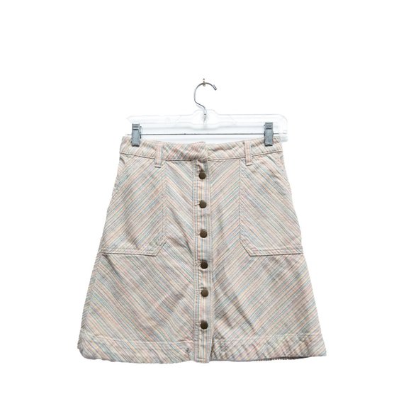 Anthropologie Pastel Colored A Line Mini Skirt - Picture 2 of 5